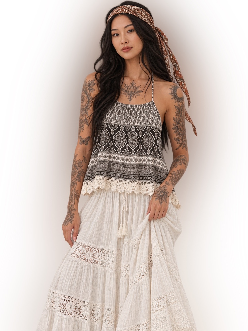 Boutique Boho Crop Tank Top